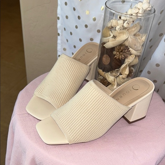 Journee Collection Women's Beige Mules - Picture 3 of 12